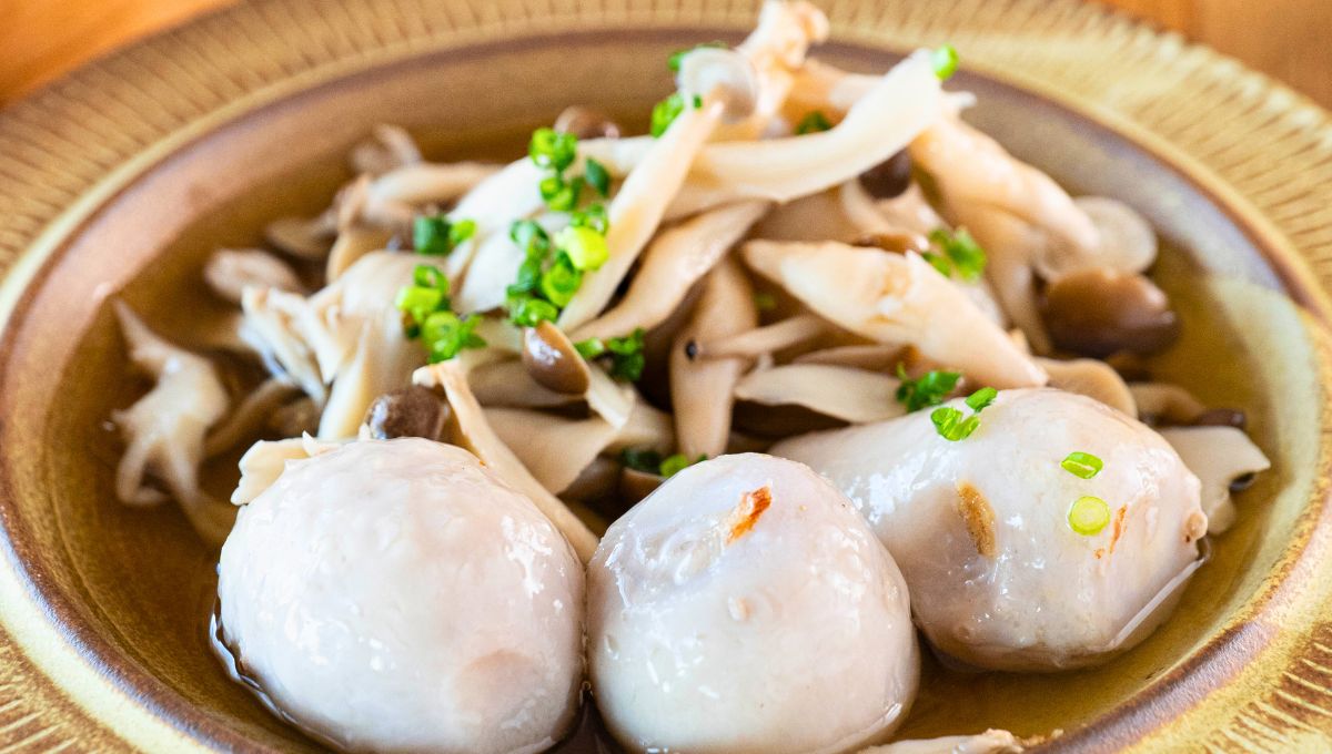 里芋ときのこのだし蒸し