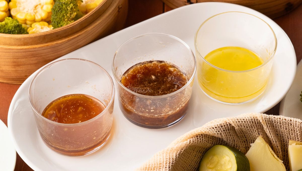 蒸し野菜に合う「タレ」3種 （ナンプラー香味タレ・オニオン醤油タレ・レモンジンジャータレ）